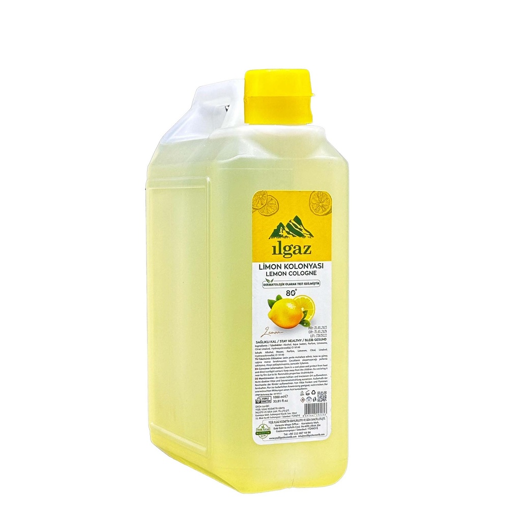 Ilgaz Lemon Cologne 80° 1lt