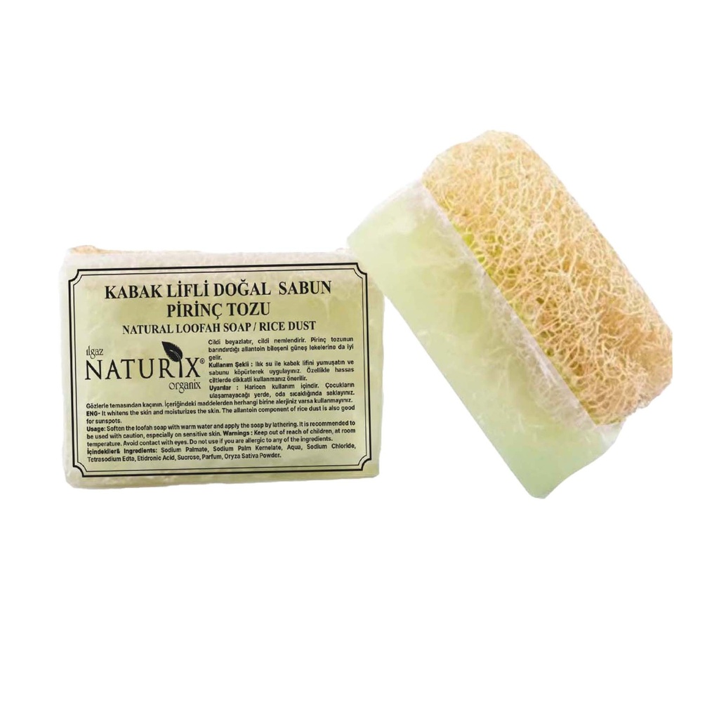 Naturix Loofah Rice Soap 130g