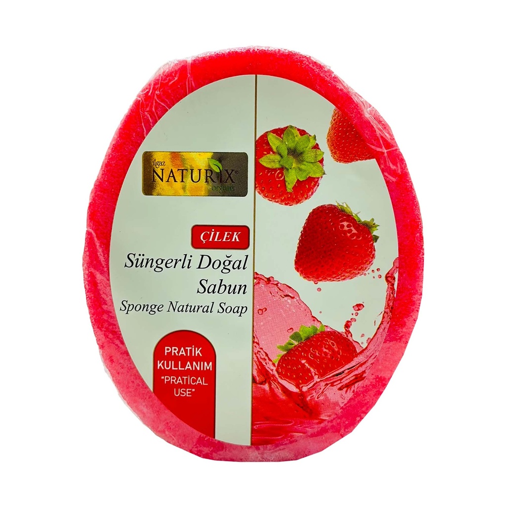 Naturix Strawberry Sponge Soap 150g