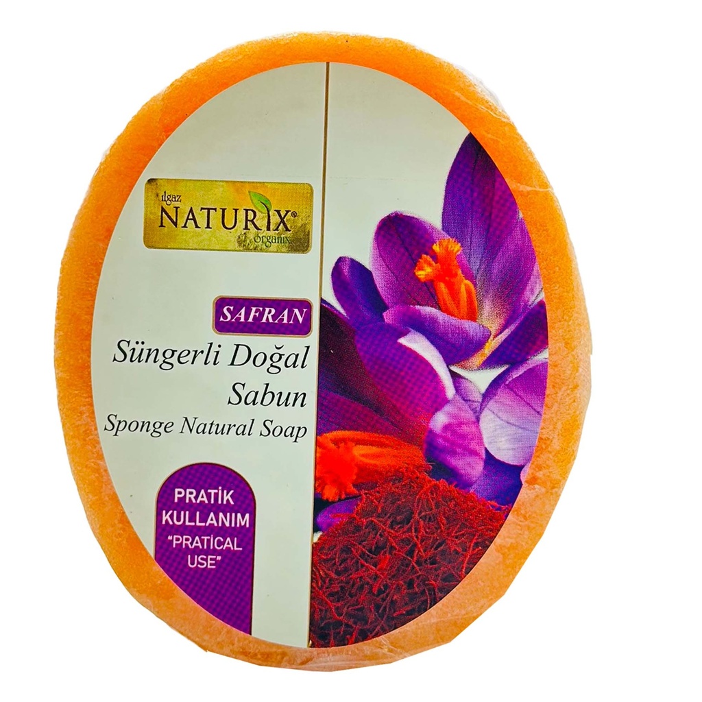 Naturix Saffron Sponge Soap 150g