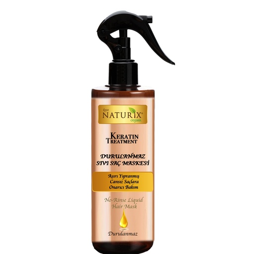 Naturix Keratin Leave-In Hair Mask - Repair Treatment for Severely Damaged, Lifeless Hair