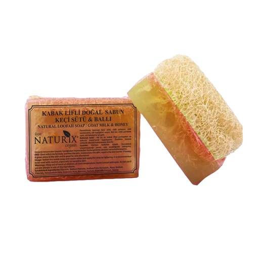 Naturix Loofah Honey & Goat Milk Soap 130g