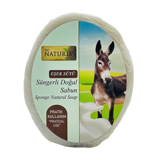 Naturix Donkey Milk Sponge Soap 150g